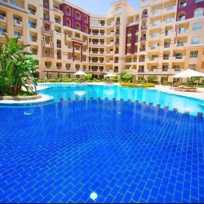 Sunny Studio With 3 Swimming Pools Florenza Хургада Экстерьер фото